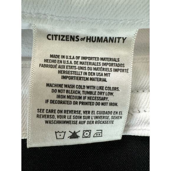 Citizens of Humanity Rocket Crop High Rise Skinny White Jeans Size 26 $198 - Picture 10 of 16
